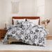 Abstract Disc Art Duvet Cover Set - 3-Piece Modern Geometric Bedding (Hypoallergenic Contemporary Artistic Statement Retro-Futuristic Aesthetic)_voghion.com