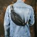 Multifunktionale Brusttasche für Herren, Rindsleder, Hüfttasche für Damen, weiches Leder, Schultertasche_voghion.com