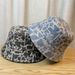 New Fashion Denim Embroidered Bucket Hat Women's Spring And Autumn Fashion Versatile Basin Hat Showing Face Small Sunshade Bucket Hat_voghion.com
