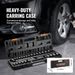 Bit Drive Case 29pcs Sockets 3 Ratchet Impact Tool Set 8in 6Point Kit_voghion.com