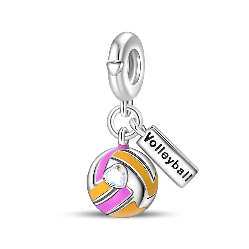 Joyería para mujer, estilo veraniego, con diseño de sol, playa, castillo, deportes, cuentas, colgante, joyería DIY, pulsera, accesorios, chapado en cobre y plata._voghion.com