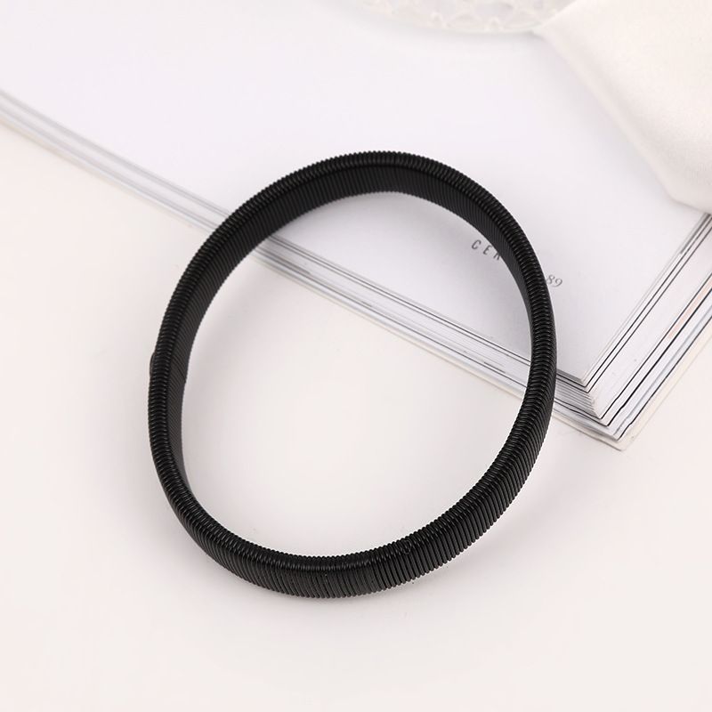 Fashion Spring Bracelet Personality Men's Metal Wristband Arm Band Stretchable Elastic Sleeve Accessory_voghion.com