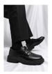 Sapatos masculinos antiderrapantes cano baixo com cadarço fashion clássico brogue couro envernizado respirável sapatos casuais_voghion.com