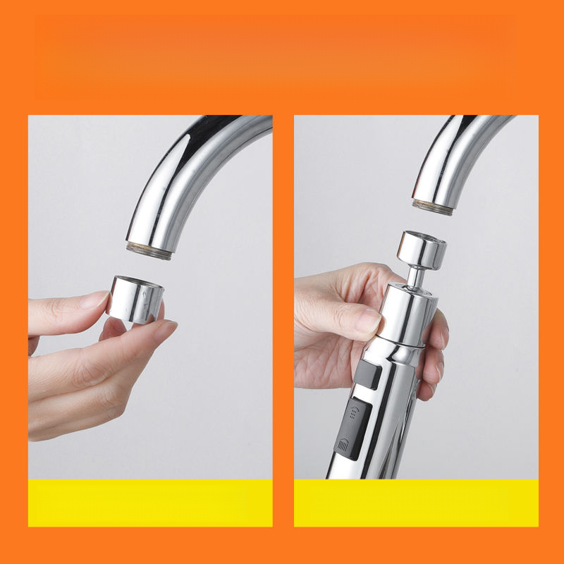 Kitchen Extender Pressure-Boosting Scraper Anti-Splash Faucet Universal Rotating Extended Nozzle Tool_voghion.com