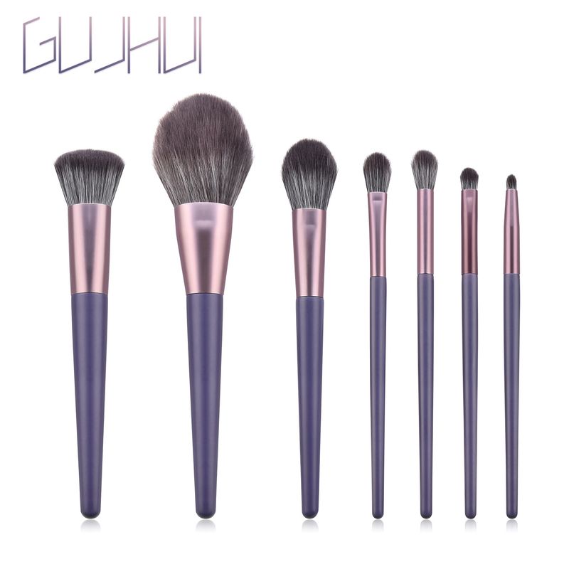 7-osaline meigipintslite komplekt Purple Mandala Powder Brush Põsepunapintsel Beauty Tools GUJHUI_voghion.com