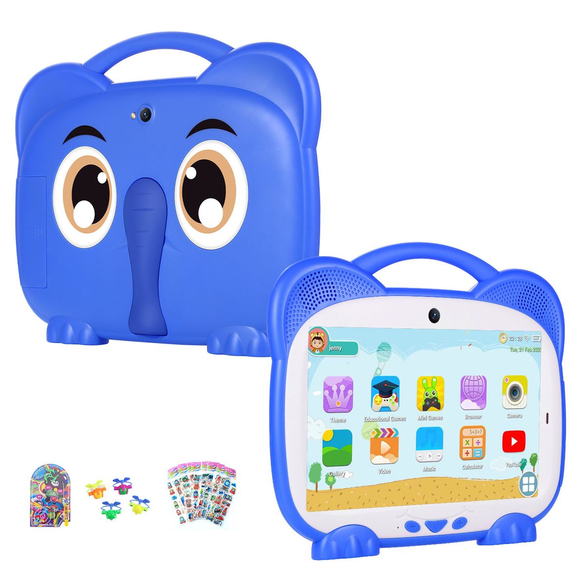 Tablet per bambini con otto core e giochi educativi per studenti Android 8, può chiamare e inviare giocattoli_voghion.com