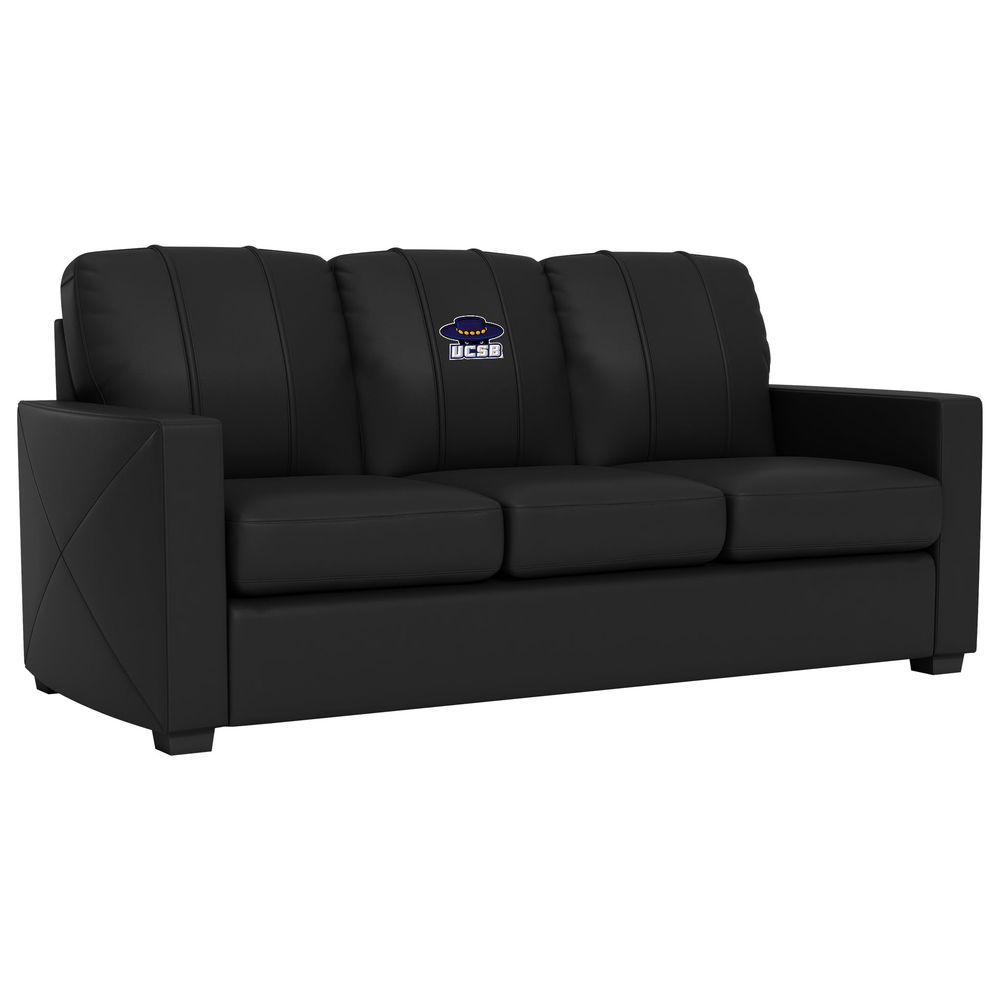 Silver Sofa With UC Santa Barbara Gauchos Logo_voghion.com