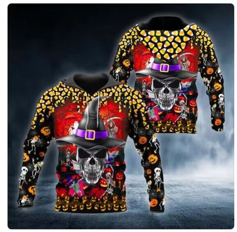 Maglione da uomo nuovo 2023 Halloween maglione con cappuccio stampato in 3d stile moda_voghion.com
