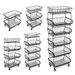 Kitchen Rack Storage Basket Holder Shelf 4/5/6 Tier Storage Cart Vegetable Fruit_voghion.com