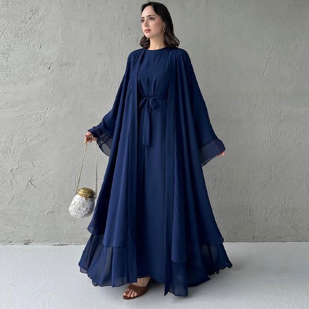 Damenbekleidung Temperament Elegant Freizeit Langarm Strickjacke Big Swing Rock Anzug_voghion.com