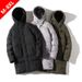 Men's Winter Long Down Jacket With Hood, Thickened Polyester Coat For Cold Weather, Plus Size Available From M To 8XL, Black/Grey/Green_voghion.com