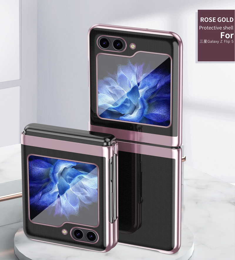 Üliõhuke kattega läbipaistev kaitsekate Samung Galaxy Z Flip 5 5G 2023 kõvakarpi põrutuskindla telefoni Cae Coque jaoks_voghion.com