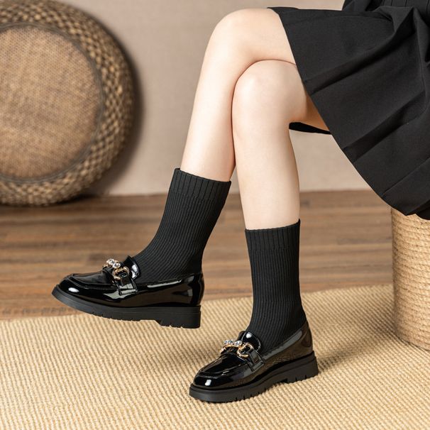 Stivali alla moda per bambini grandi, da indossare a metà polpaccio, per bambine, da studentessa, con suola morbida e spessa, in gomma, per autunno e inverno_voghion.com