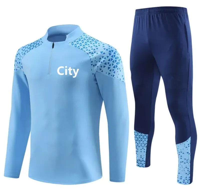 Fußballjacke Trainingsanzug 2023 2024 Langarm-Fußballtrainingsanzug Sweatshirt Haaland Grealish Trikots 23/24 Maillot_voghion.com