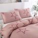Geometric Love Duvet Cover Set - Nordic-Style Brushed Polyester Bedding, Breathable & Skin-Friendly, Fits US/EU/AU Mattresses_voghion.com