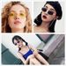 Classic Rectangular Retro Slim Metal Frame Glasses Vintage Rectangle Candy Colour Sunglasses_voghion.com