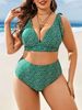 Bikini sexy costume trois pièces maillot de bain une pièce à pois populaire maillot de bain grande taille_voghion.com