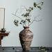 Jingdezhen Retro Ceramic Vase Wabi-Sabi Zen Style Ornament Flower Arrangement Homestay Hotel Handmade Large Coarse_voghion.com