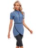 Muslim Swimwear Short Sleeve Ladies Conservative Swimsuit Women Beach Swimsuit Burkini_voghion.com