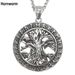 Collana con ciondolo celtico dell'albero della vita, da uomo, in acciaio inossidabile, stile punk, retrò, vintage, cool, vichingo, runa_voghion.com