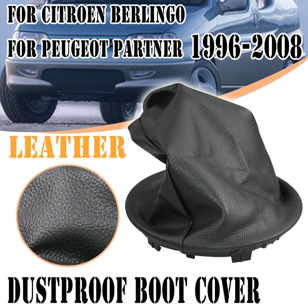 NEW 5 Speed Gear Shift Knob Lever Stick Boot Cover For Citroen Bergo Peugeot Parer 1996 1997 1998 1999 2000 2001_voghion.com