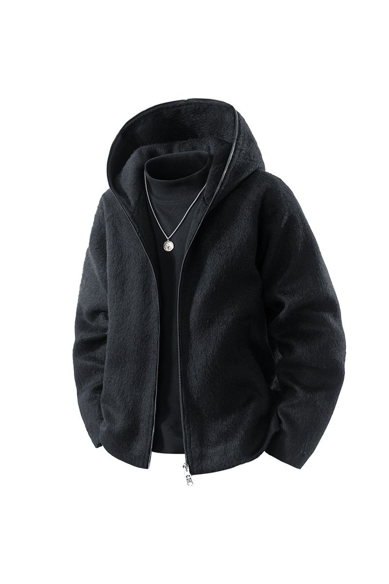 Cappotto invernale alla moda in pile doppio strato spesso da uomo in cotone_voghion.com