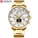 Men's Waterproof Quartz Watch With Date Display, Round Dial, Alloy Strap, Business Casual Wristwatch For Everyday Wear_voghion.com