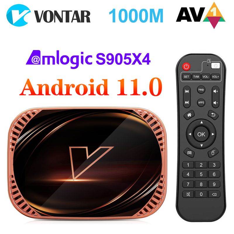 VONTAR X4 TVBox Amlogic S905X4 4+128GB 1000M 4K TV Set-Top Box_voghion.com