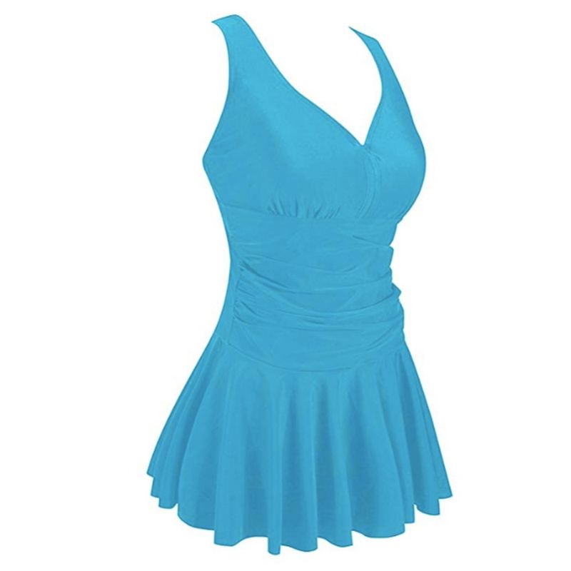 Women's Clothing Plus Size Printed Cherry One Piece Conservative Belly Covering Slimming Hot Spring Swimsuit_voghion.com