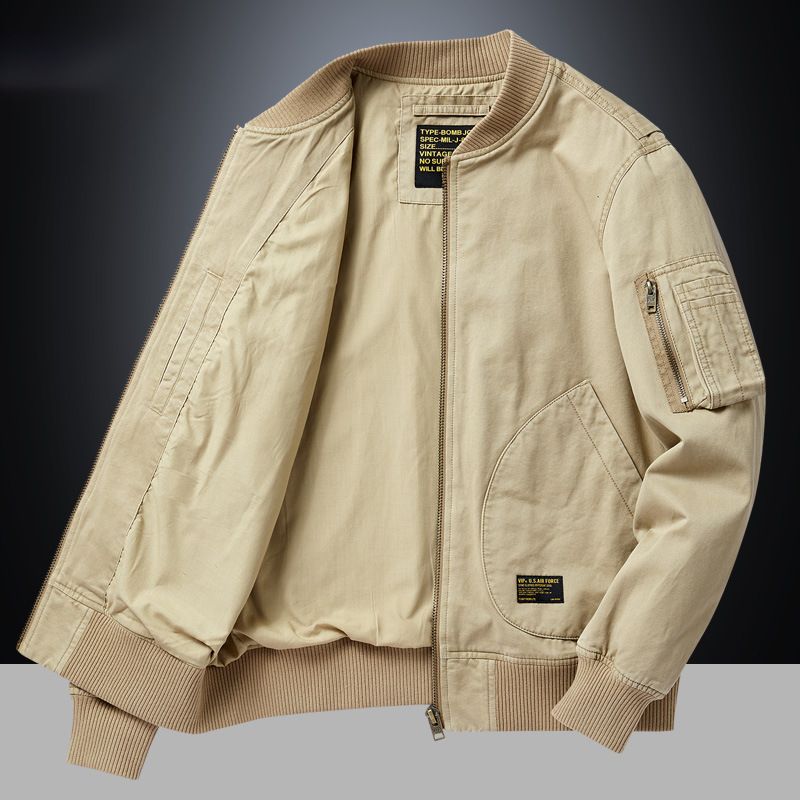 Pilot Outdoor Jacket Men's Short Loose Oversized Workwear Baseball Uniform Men's Spring And Autumn Casual Jacket_voghion.com