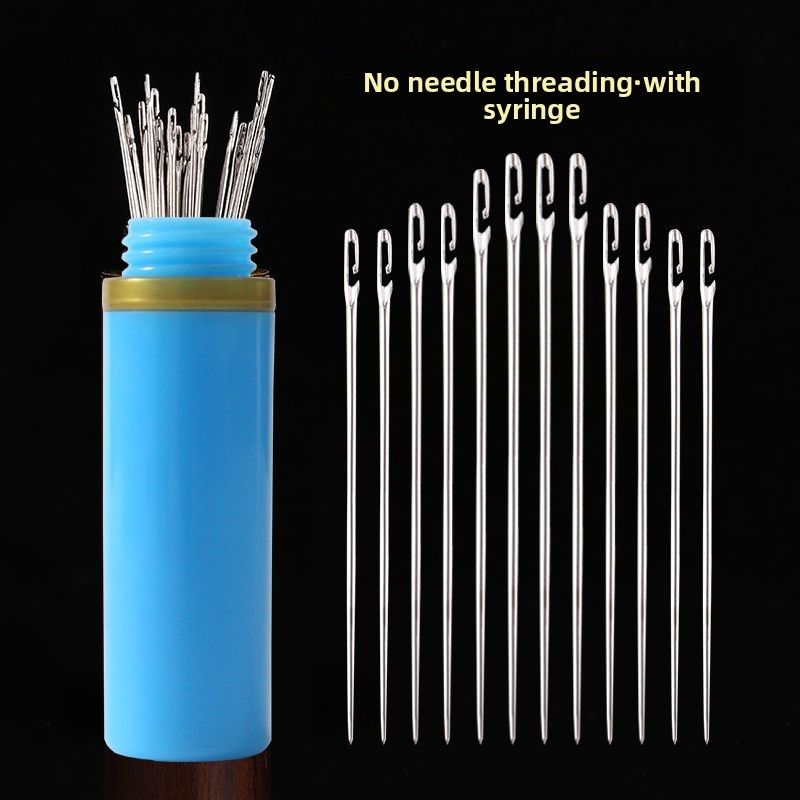 Hand Sewing Needles For Home Use, Old Brand Steel Needles, Large Size, Big Eye, Elderly, No Threading Needed, Needle_voghion.com
