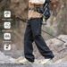 001 Outdoor Hiking Trekking Men Spring Autumn New Waterproof Cargo Elastic Waist Zipper Casual Long Pants_voghion.com