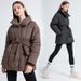 Piumino di media lunghezza da donna – Giacca trapuntata invernale alla moda, stile minimalista (nero, bianco, marrone)_voghion.com