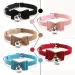 Samt-Schleifenhalsband mit Glöckchen für Katzen von PawParty Store_voghion.com