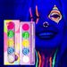 Make-up-Sets Fluoreszierende UV-Gesichtsbemalungspalette Wasserlösliche menschliche Gesichtsbemalungscreme Bühnen-Auftritts-Make-up-Palette_voghion.com