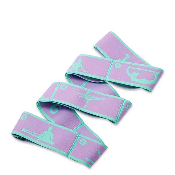 Jóga protahovací pás taneční protahovací pás smyčka jóga pilates fitness napínací pás digitální strečový elastický pás odporový pás_voghion.com