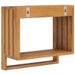 Teak Towel Wallmounted Solid 13.8x7.9x13.8 Rack Wood_voghion.com