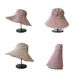 Children's 2024 Spring Fisherman Women's Summer Sunscreen and Leak proof Horsetail Sunshade Foldable Big brim Hat_voghion.com