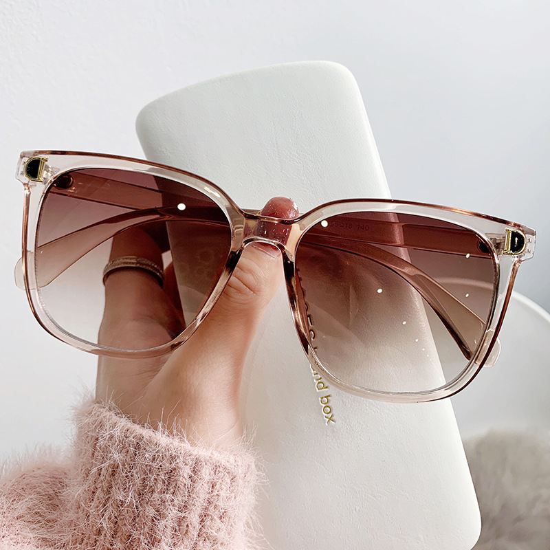 2023 Fashion Oversized Sunglasses Woman Brand Designer Vintage Square Sun Glasses Female Big Frame Gradient Shades Oculos De Sol_voghion.com