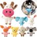 Cute Dog Pet Accessories Cow Rabbit Plush Puppy Chew Squeaky Whistling Toys For Dogs With BB Whistle By PawParty Store_voghion.com