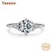 Tancise Classic Zircon Bague en argent pour femme Bijoux Promesse de mariage Cadeau de fête_voghion.com