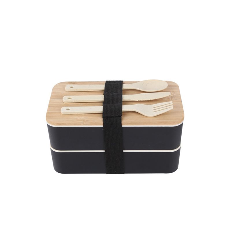 Tarwestro dubbellaags Japanse stijl grote capaciteit magnetron studenten lunchbox, cadeau_voghion.com