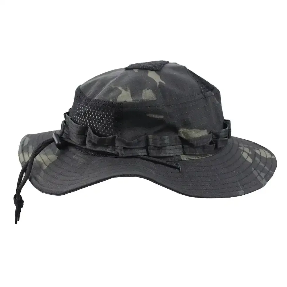 Moda Panama Bucket Tattico Protezione Solare Mimetico All'aperto Viaggio Arrampicata Pesca Cappelli Allenamento Spiaggia Uomo Escursionismo Cappello_voghion.com