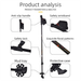 Two-Section Aluminum Alloy Double Board Snow Pole Multi-Functional Ski Portable Climbing Stick Shock-Absorbing Cane_voghion.com