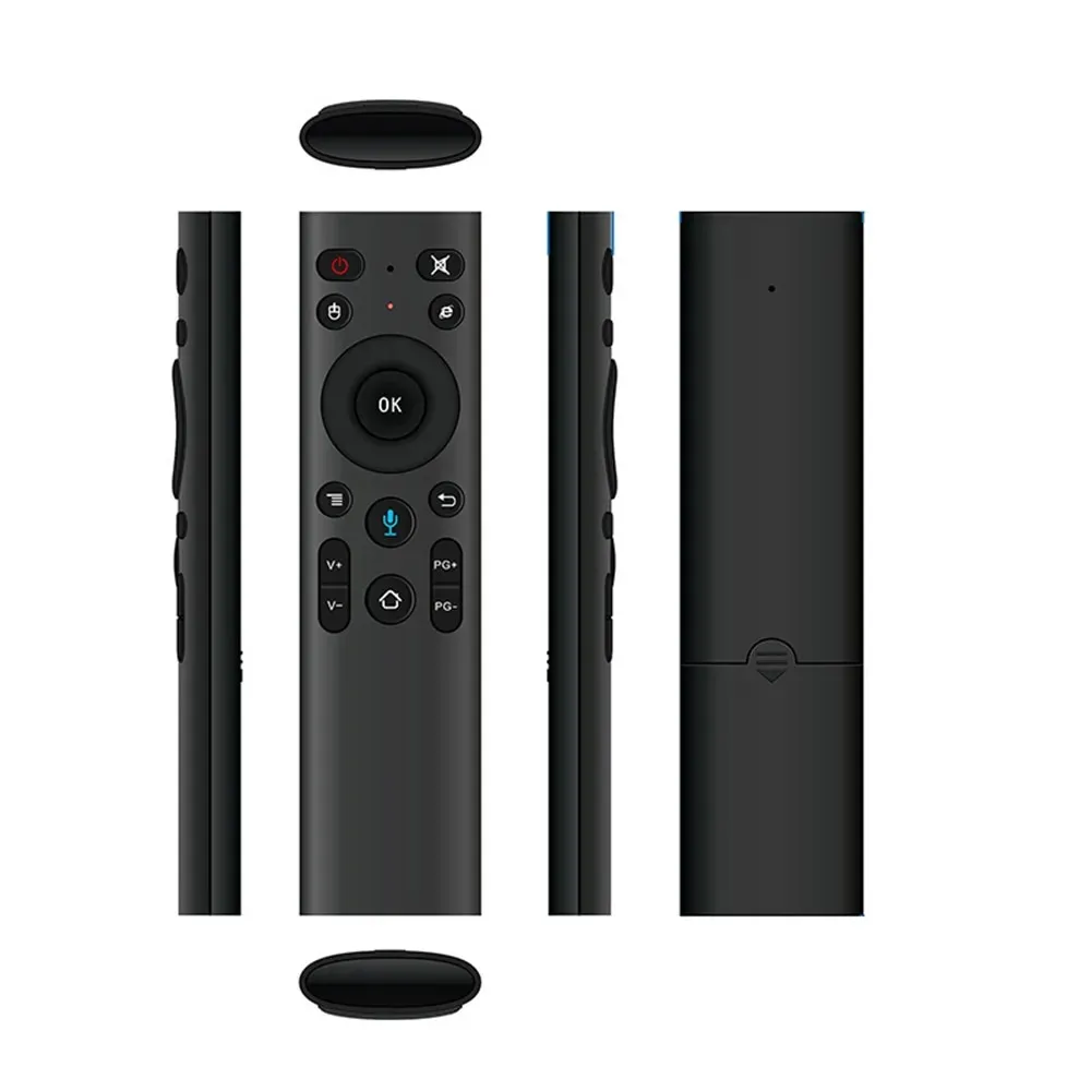 Q5 Air Mouse 2.4G Wireless Voice Remote Control Gyroscope Controller with USB Receiver for Projector Smart TV_voghion.com