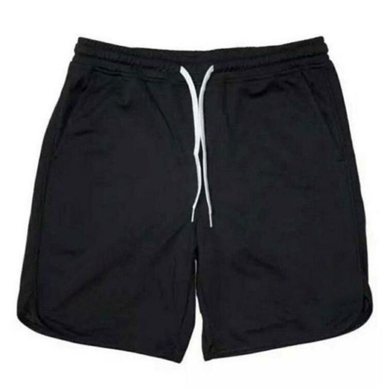 Solid color fitness shorts, men's sports shorts, mesh quick drying, breathable basketball capris, summer running_voghion.com