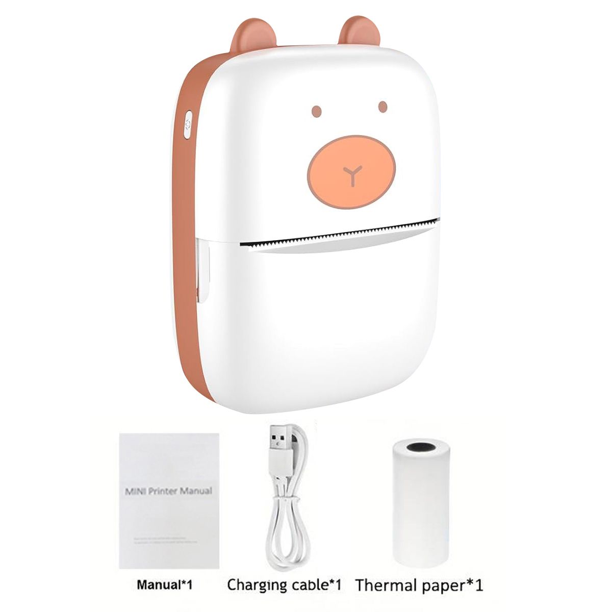 Mini pisač za iPhone i Android, bežični pisač naljepnica, prijenosni mini termalni pisač za ispis naljepnica, kompatibilan s iOS i Android_voghion.com