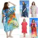 Poncho con cappuccio in microfibra ad asciugatura rapida - Leggero e assorbente per spiaggia, piscina, palestra e viaggi, accappatoio multiuso._voghion.com