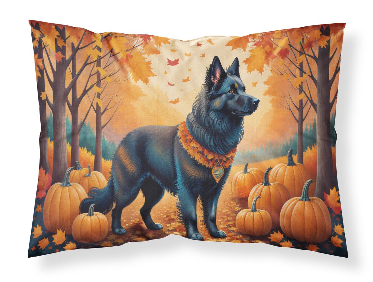 Belgian Sheepdog Fall Standard Pillowcase Lightweight Super Soft Easy Care Decorative Artwork Pillowcase, Standard_voghion.com