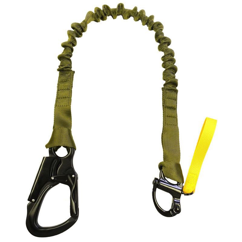 Sigiliu tactic de aterizare Anti-cădere elastic de siguranță sporturi în aer liber alpinism alpinism cataramă cu două capete eliberare rapidă_voghion.com